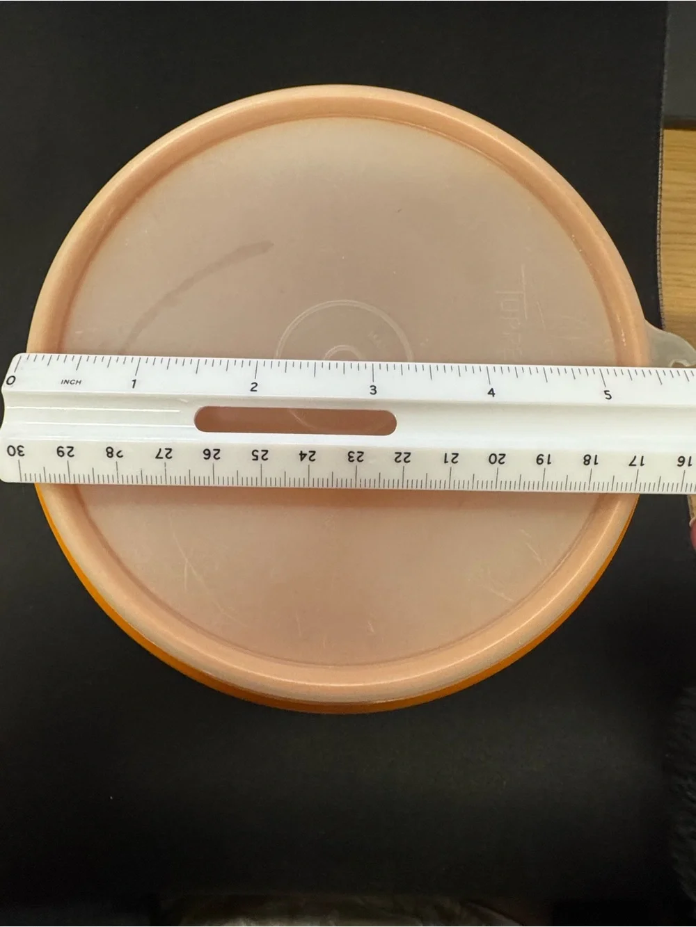 Tupperware Vintage Orange Container with Lid - Home Kitchen